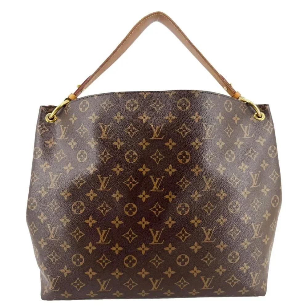 Louis Vuitton  Graceful MM Monogram Canvas Shoulder Bag Brown - Picture 4 of 16